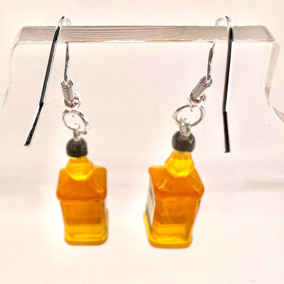 Jim Bean Earrings - Alcohol Earrings - Bourbon Earrings - Party Earrings - Picture 3 of 10